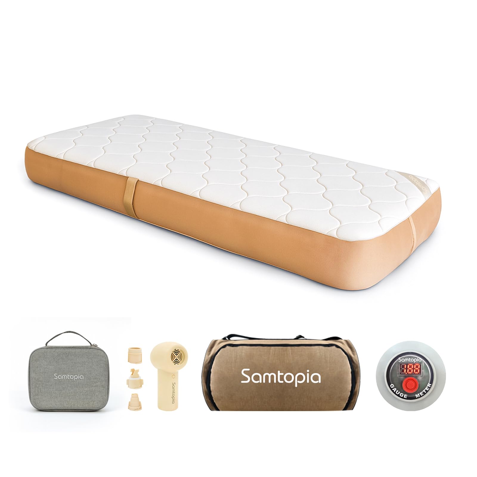 Amazon.co.jp: samtopia エアーベッド 電動ポンプ付き「最新鋭の独自